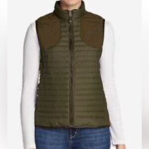 Eddie Bauer Olive Green Women's Puffer Vest